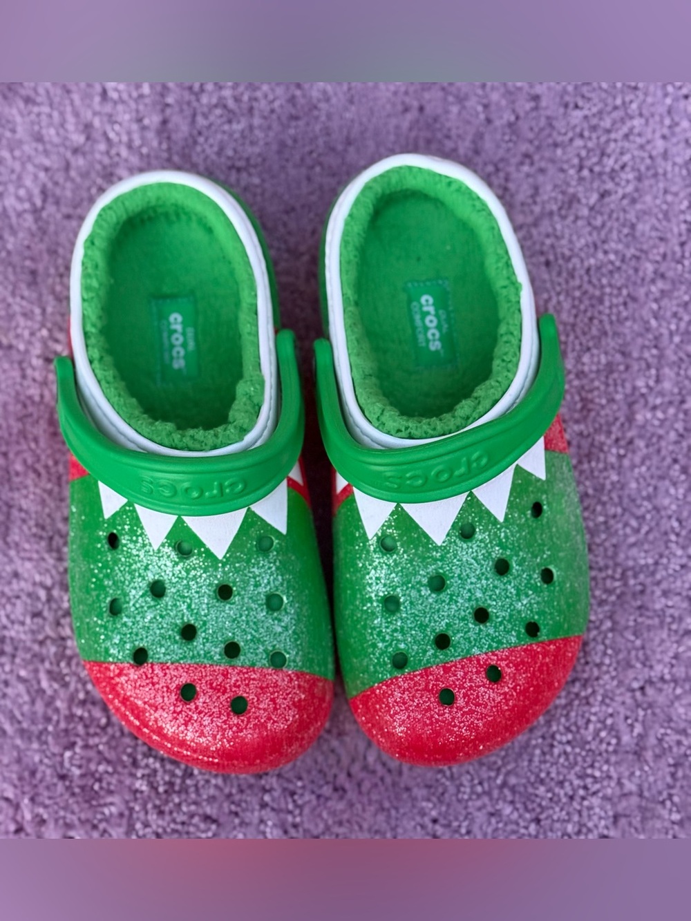 Christmas Glitter Adult CROCS